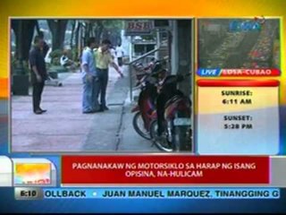 UB: Pagnanakaw ng motorsiklo sa harap ng isang opisina, na-hulicam (Cebu)