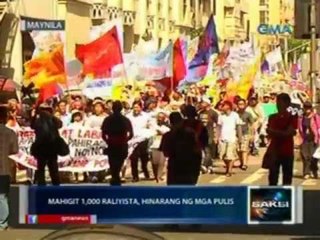 Saksi:  Mahigit 1,000 raliyista, nagmartsa patungong Mendiola para sa Int'l Human Rights Day