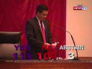 BP: Mga kongresista, binigyan ng 3 minuto para ipaliwanag ang kanilang boto sa RH bill