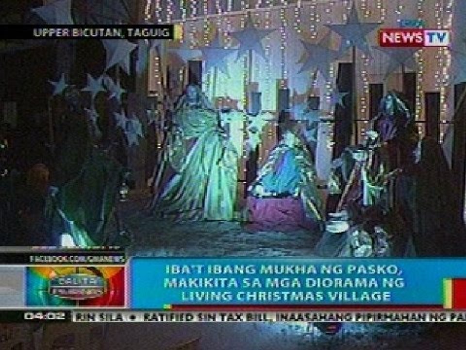 BP: Iba't ibang mukha ng pasko, makikita sa mga diorama ng living christmas village sa Taguig