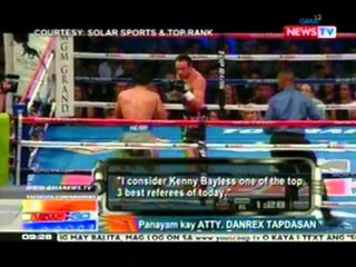 NTG: Referee sa Pacquiao-Marquez 4 na si Kenny Bayless, isa sa mga pinakamahusay sa mundo