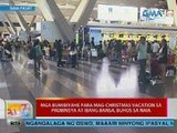 UB: Mga bibiyahe para mag-Christmas vacation sa probinsya at ibang bansa, buhos sa NAIA