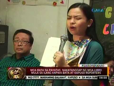 Mga bata sa Payatas, nakatanggap ng mga libro mula sa ilang kapwa bata at Kapuso Reporters
