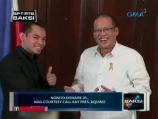 Saksi: Nonito Donaire Jr., nag-courtesy call kay Pres. Aquino