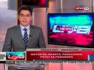 NTL: Mayor ng Infanta, Pangasinan, patay sa pamamaril