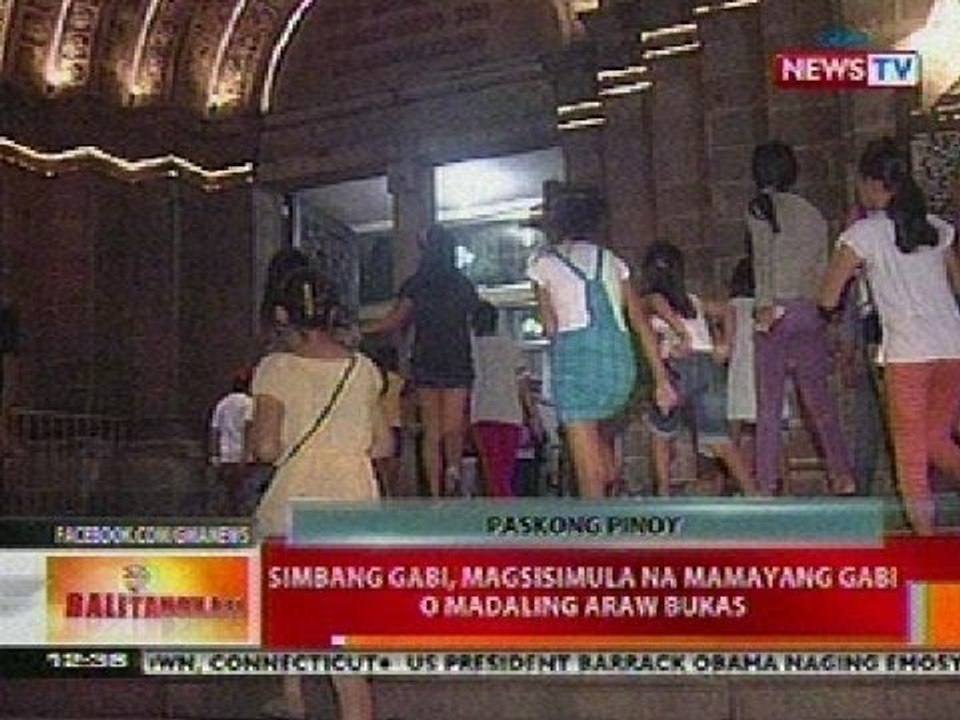 BT: Simbang gabi, magsisimula na mamayang gabi o madaling araw bukas