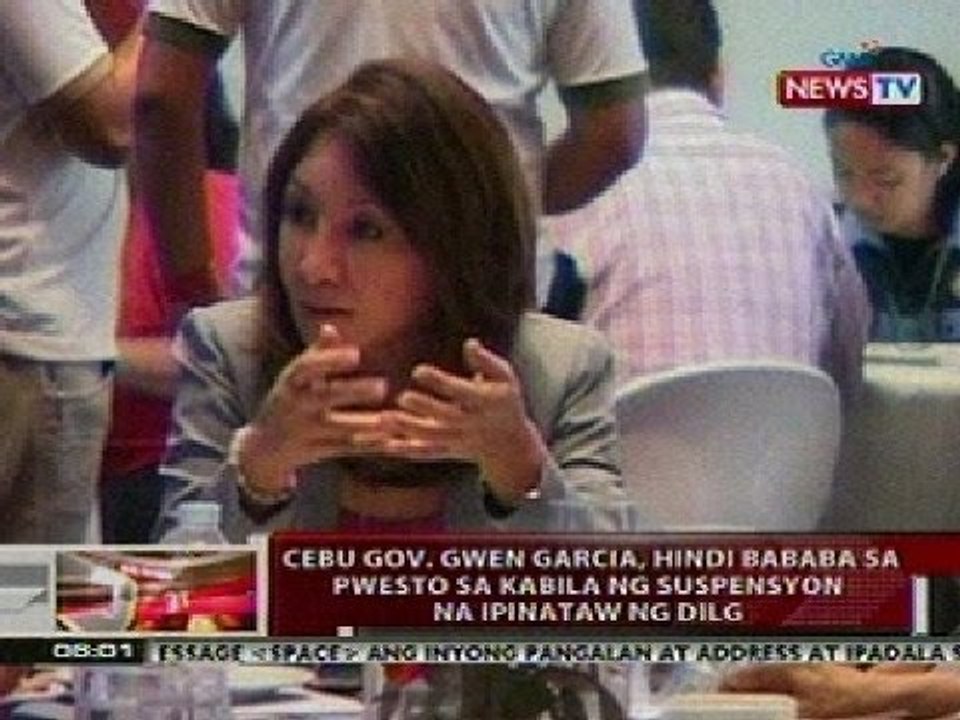 QRT: Cebu Gov. Garcia, hindi bababa sa pwesto sa kabila ng suspensyon na ipinataw ng DILG