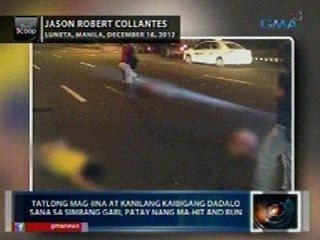 Saksi: Mag-iina at kaibigang magsisimbang gabi sana, patay nang ma-hit and run sa Maynila