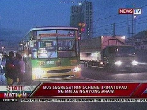 SONA: Bus segregation scheme, ipinatupad ng MMDA ngayong araw