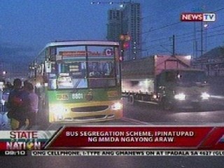 SONA: Bus segregation scheme, ipinatupad ng MMDA ngayong araw