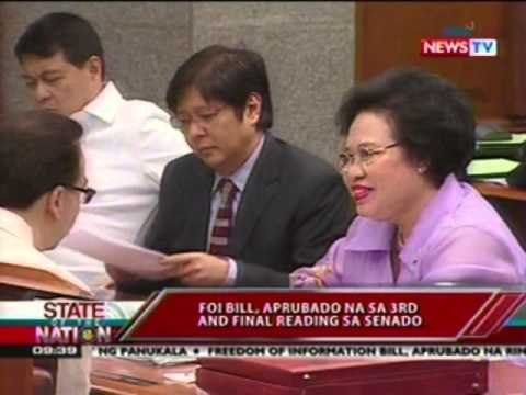 SONA: FOI Bill, aprubado na sa 3rd and final reading sa Senado