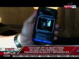 SONA: Youscoop App sa smart phone, inilabas para mapabilis ang paghahatid ng balita't impormasyon