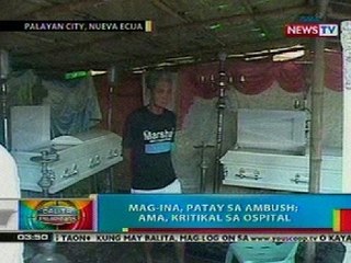 BP: Mag-ina, patay sa ambush sa Nueva Ecija