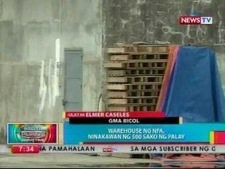 BP: Warehouse ng NFA, ninakawan ng 500   sako ng palay