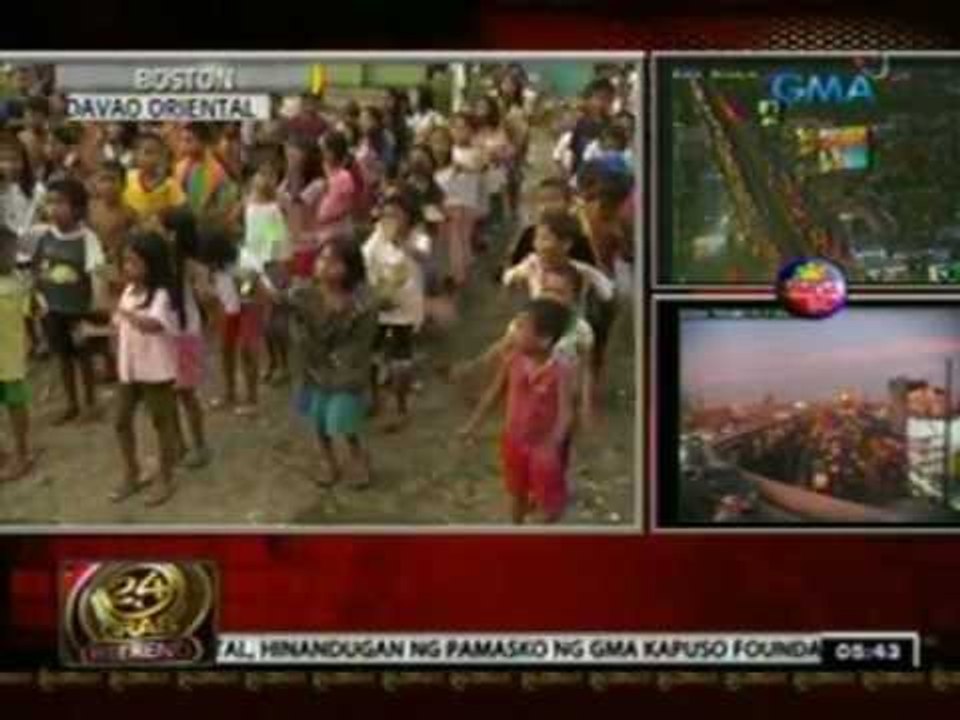 24 Oras: Mga biktima ng bagyong Pablo, binigyan ng Pamasko ng GMA Kapuso Foundation