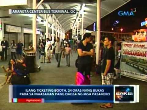 Saksi: Mga biyaheng probinsya ngayong pasko, dagsa na sa Araneta Center Bus Terminal