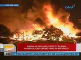 UB: Sunog sa San Juan, patuloy pa ring inaapula, libu-libong pamilya apektado