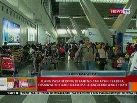 BT: Ilang pasaherong biyaheng Cauayan, Isabela, dismayado dahil nakansela ang flight
