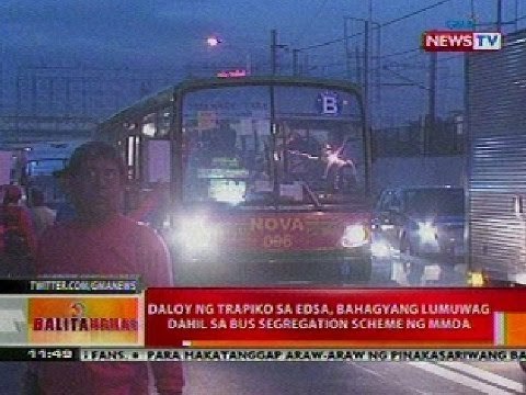BT: Daloy ng trapiko sa EDSA, bahagyang lumuwag dahil sa bus segregation scheme ng MMDA