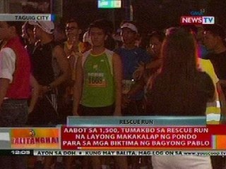 BT: Aabot sa 1,500, tumakbo sa rescue run na layong makakalap ng pondo para sa biktima ng bagyo