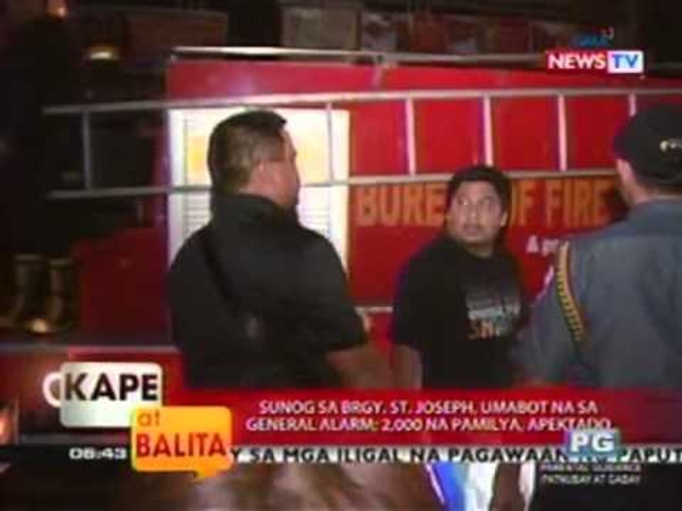 KB: Sunog sa Brgy. St. Joseph, umabot na sa general alarm; 2,000 na pamilya apektado