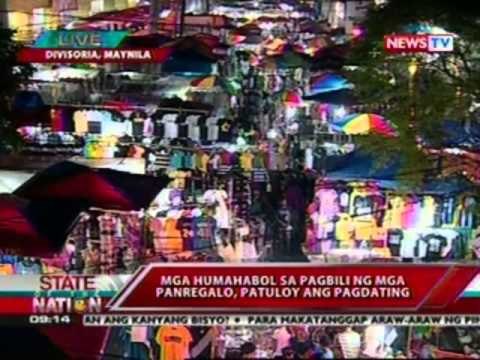 SONA: Mga humahabol sa pagbili ng mga panregalo, patuloy ang pagdating