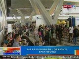 NTG: Air Passenger Bill of Rights, epektibo na