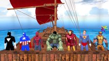 Spiderman Hulk Batman Superman Wolverine Captain America 3D Cartoon Nursery Rhymes For Children