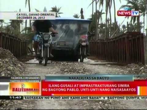 BT: Ilang lugar na nasalanta ng bagyong Pablo, nakatikim ng masamang panahon dulot ng bagyong Quinta