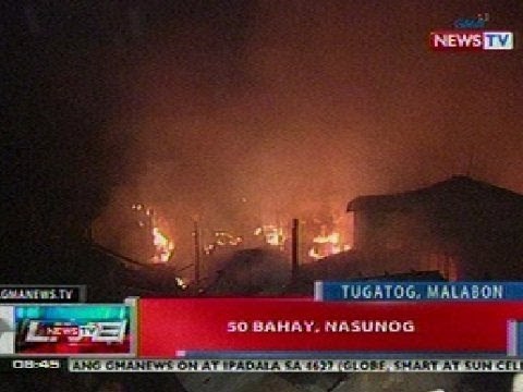 NTVL: 50 bahay sa Tugatog, Malabon, nasunog