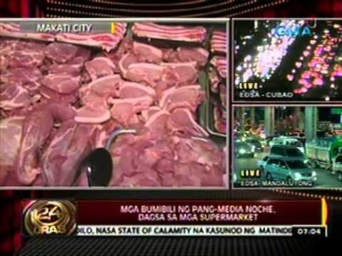 24 Oras: Mga bumibili ng pang-media noche, dagsa sa mga supermarket