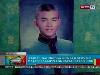 BP: PMA Cadet, nalunod sa ilog matapos sagipin ang tiyuhin at kapatid
