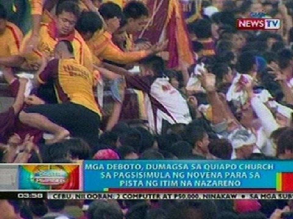 BP: Mga deboto ng Black Nazarene, dagsa sa Quiapo Church