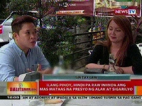 BT: Ilang Pinoy, hinid pa iniinda ang mas mataas na presyo ng alak at sigarilyo
