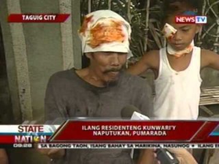 SONA: Ilang residenteng kunwari'y naputukan, pumarada