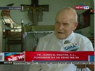 NTL: Fr. James Reuterm S.J., pumanaw na sa edad na 96