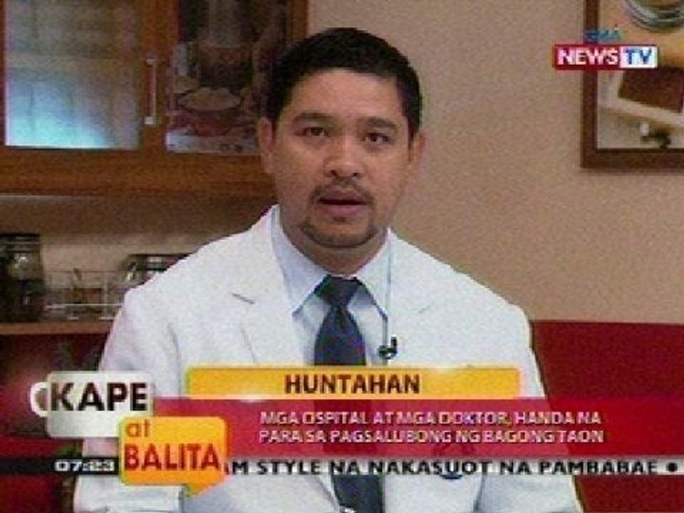 KB: Huntahan: Mga ospital at mga doktor, handa na para sa pagsalubong ng bagong taon (Part 1)