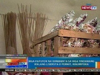 NTG: Mga paputok na ibinebenta sa mga tindahang walang lisensya o permit, kinumpiska