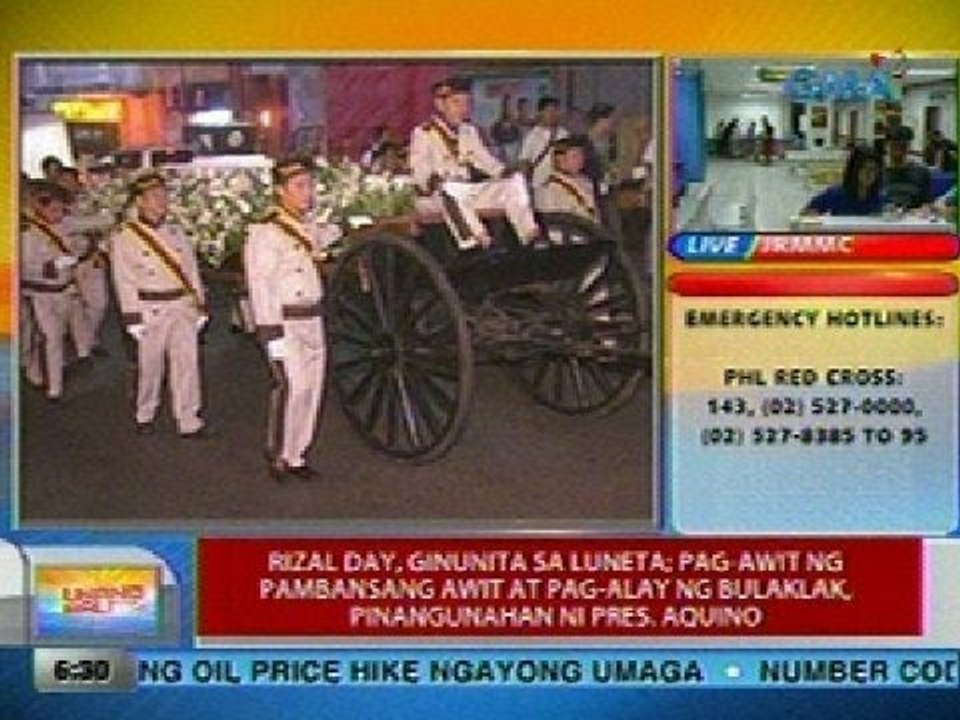 UB: Rizal day, ginunita sa Luneta kahapon