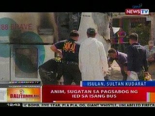BT: 6, sugatan sa pagsabog ng IED sa isang bus sa Sultan Kudarat