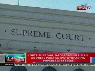 NTL: SC, naglabas ng e-mail add para sa ipapatupad na paperless system