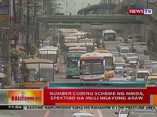 BT: MMDA number coding scheme, balik normal na