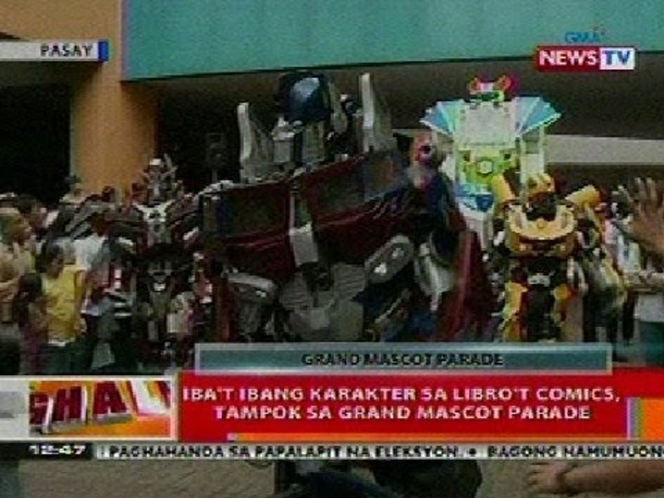 BT: Iba't ibang karakter sa libro't comics, tampok sa Grand Mascot Parade sa Pasay