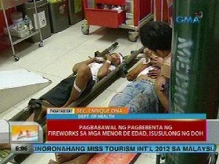 UB: DOH, patuloy sa pagbibilang ng mga biktima ng paputok