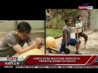 SONA: Simple pero wastong ehersisyo, pwedeng gawin sa bahay