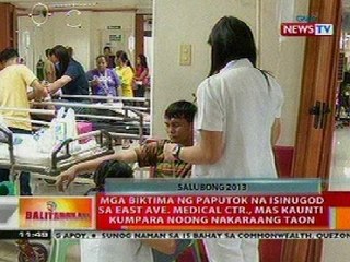 BT: Mga biktima ng paputok sa isinugod sa EAMC, mas kaunti kesa noong nakaraang taon