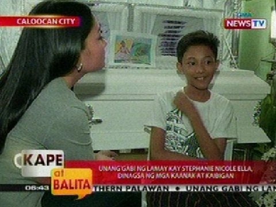 KB: Unang gabi ng lamay kay Stephanie Nicole Ella, dinagsa ng mga kaanak at kaibigan