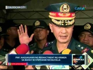 Saksi: PNP, nagsagawa ng reenactment ng krimen sa bahay ni Stephanie Nicole Ella