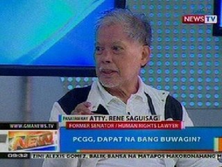 NTG: PCGG, dapat na bang buwagin?