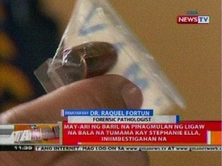 BT: May-ari ng baril na pinagmulan ng ligaw na bala na tumama kay Stephanie Ella, iniimbestigahan na